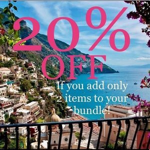 ALL ITEMS! BUNDLE 2 TO SAVE 20%!